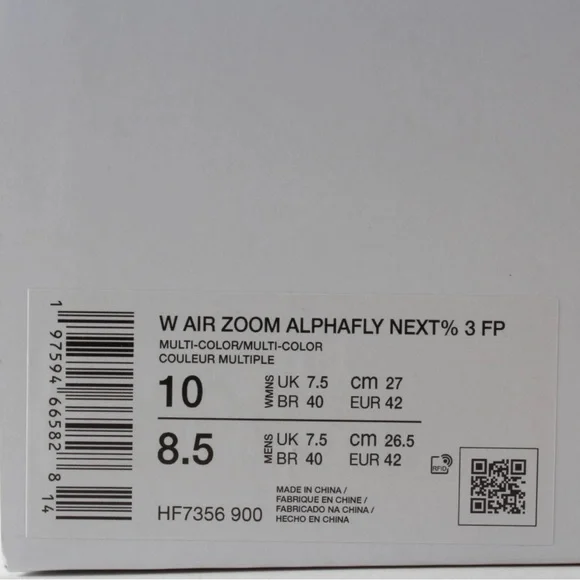 Nike Air Zoom Alphafly Next% 3 FP 'Blueprint’ Elite Running Shoes HF7356-900 - Picture 11 of 13